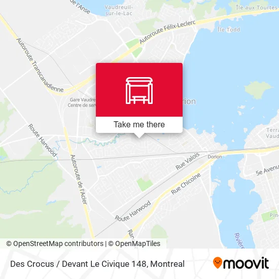 Des Crocus / Devant Le Civique 148 map