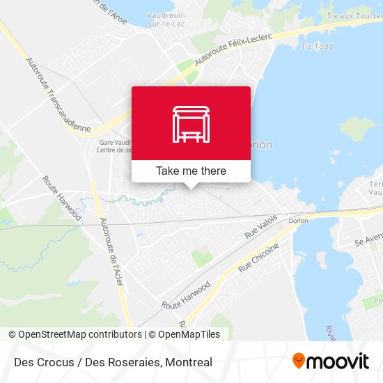 Des Crocus / Des Roseraies map