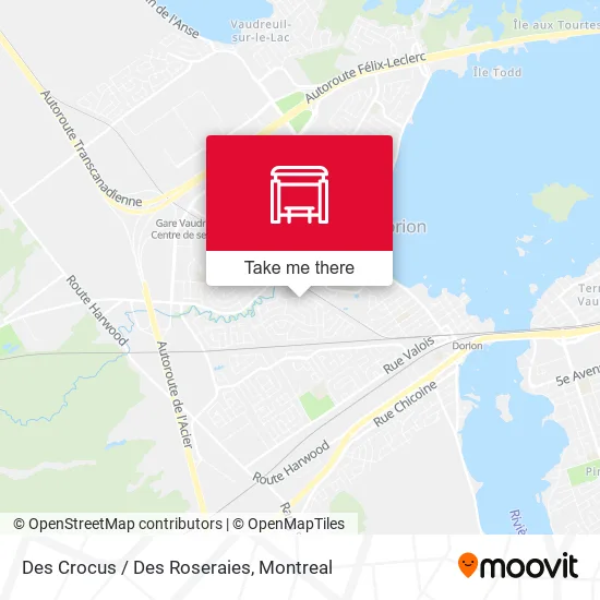 Des Crocus / Des Roseraies map