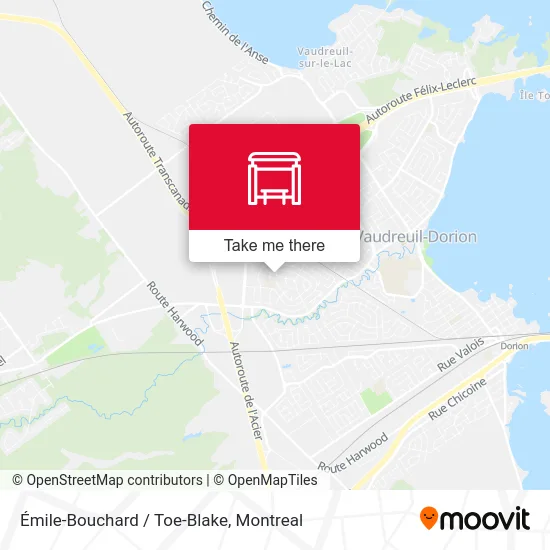 Émile-Bouchard / Toe-Blake map