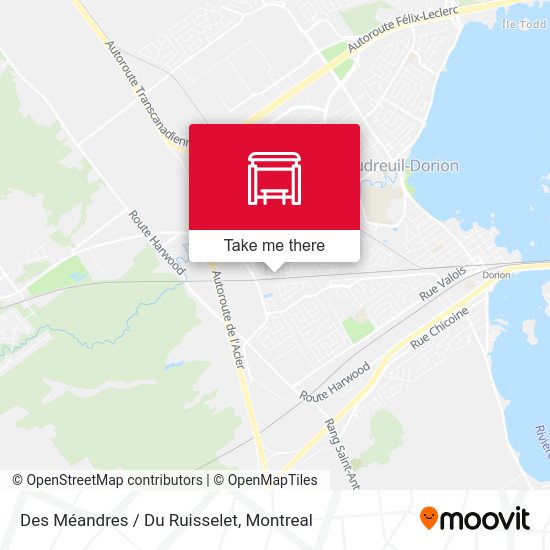 Des Méandres / Du Ruisselet map