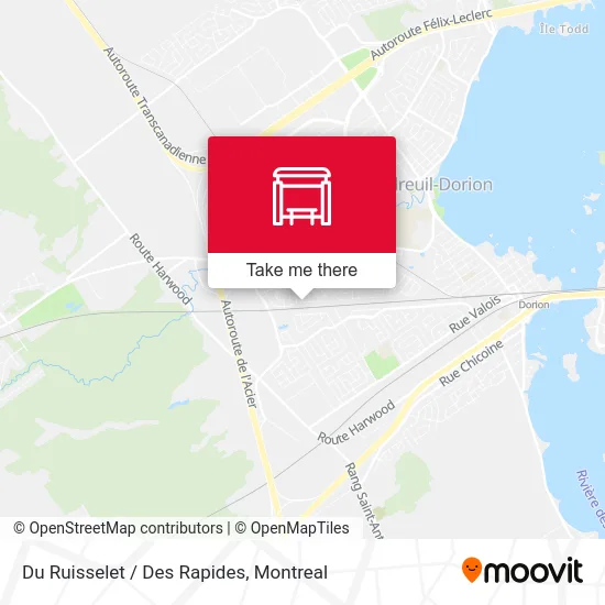 Du Ruisselet / Des Rapides map