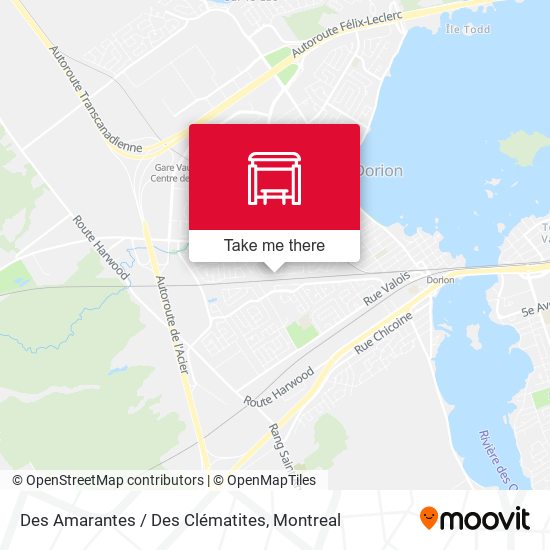 Des Amarantes / Des Clématites map