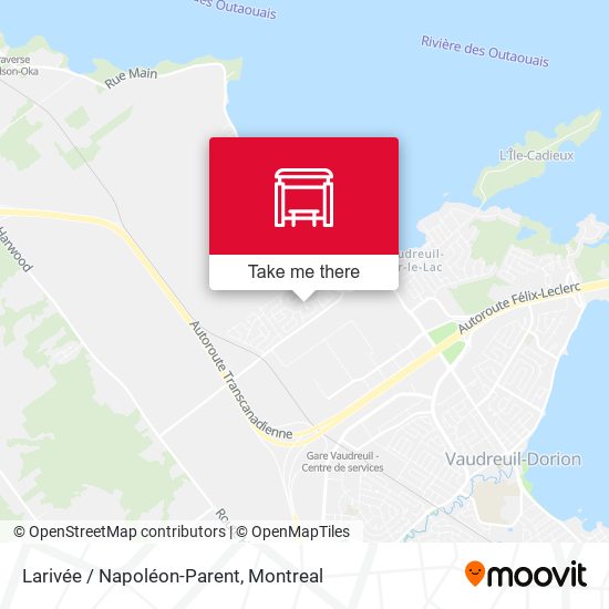 Larivée / Napoléon-Parent map