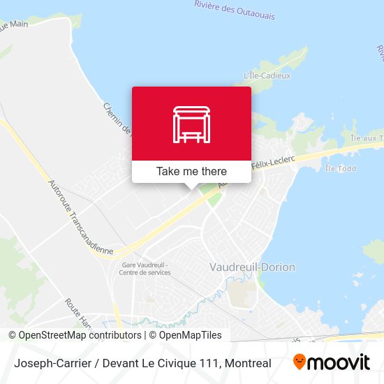 Joseph-Carrier / Devant Le Civique 111 map