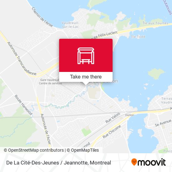 De La Cité-Des-Jeunes / Jeannotte map