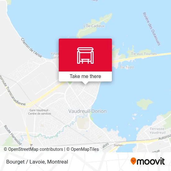 Bourget / Lavoie map