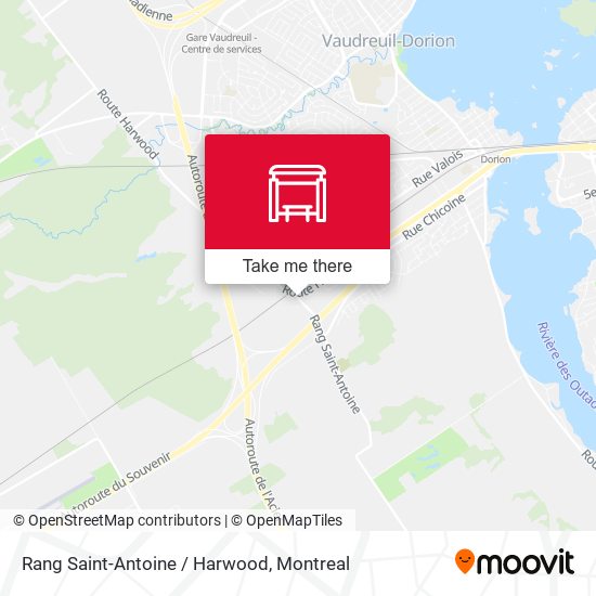 Rang Saint-Antoine / Harwood map