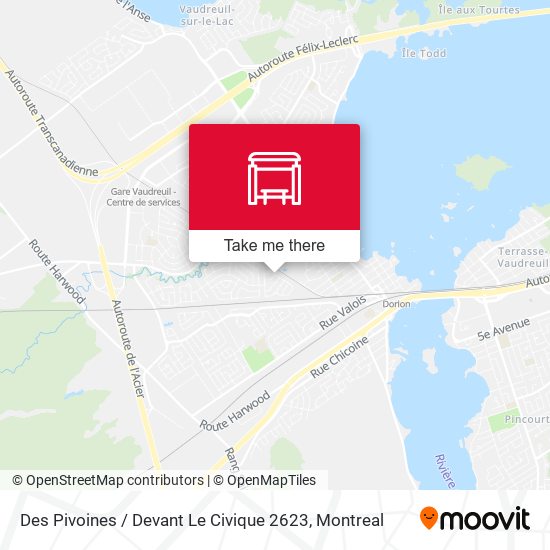 Des Pivoines / Devant Le Civique 2623 map