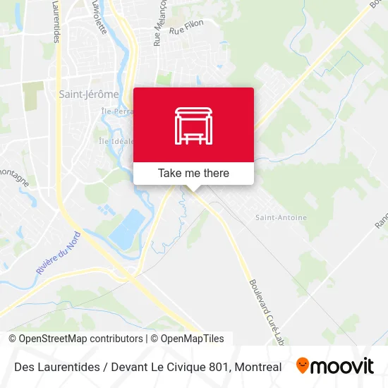 Des Laurentides / Devant Le Civique 801 map