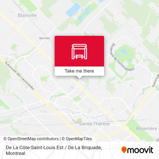 De La Côte-Saint-Louis Est / De La Briquade map