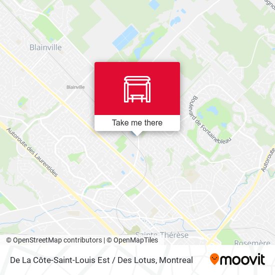 De La Côte-Saint-Louis Est / Des Lotus map