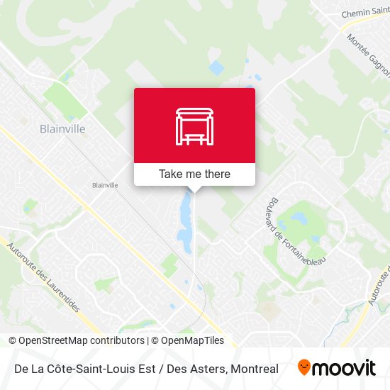 De La Côte-Saint-Louis Est / Des Asters map