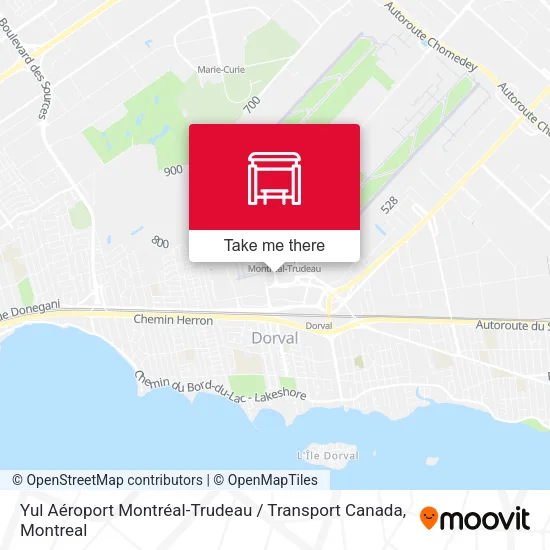 Yul Aéroport Montréal-Trudeau / Transport Canada map