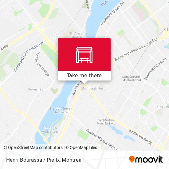 Henri-Bourassa / Pie-Ix map