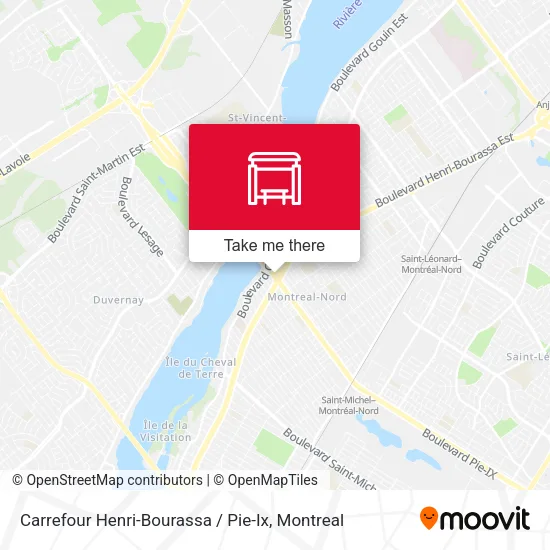 Carrefour Henri-Bourassa / Pie-Ix map