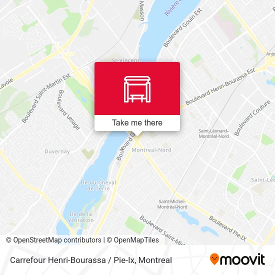 Carrefour Henri-Bourassa / Pie-Ix map
