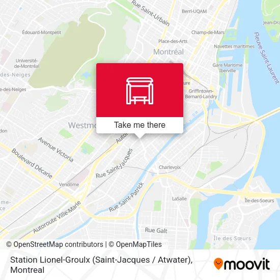 Station Lionel-Groulx (Saint-Jacques / Atwater) map