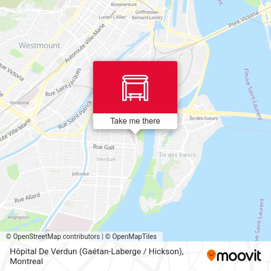 Hôpital De Verdun (Gaétan-Laberge / Hickson) map
