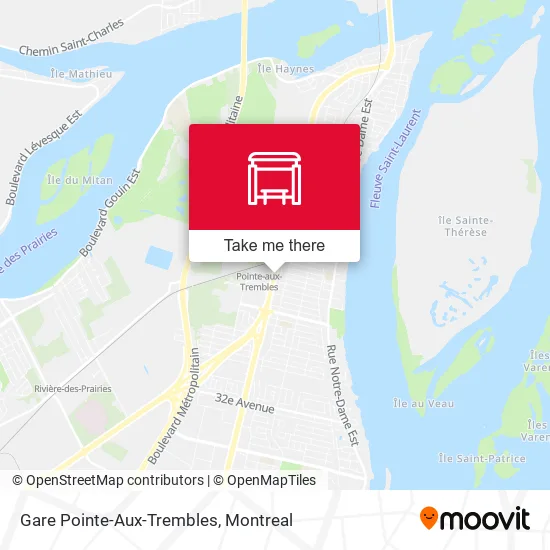 Gare Pointe-Aux-Trembles map