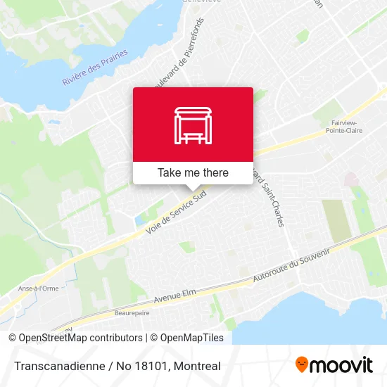 Transcanadienne / No 18101 map