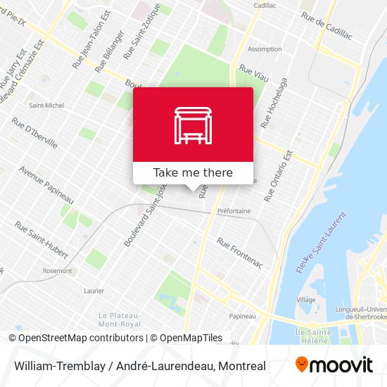 William-Tremblay / André-Laurendeau map