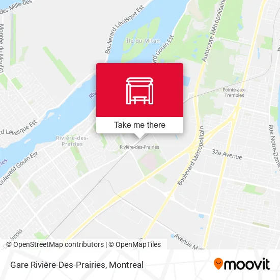 Gare Rivière-Des-Prairies map