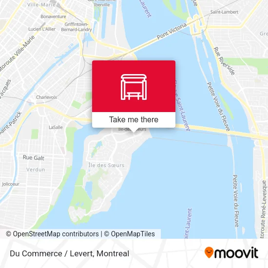 Du Commerce / Levert map