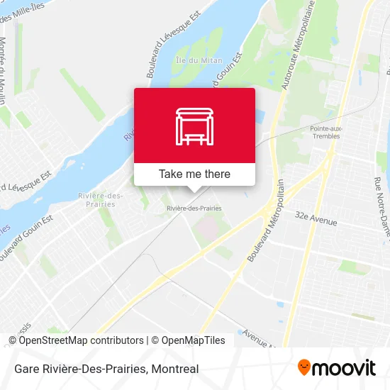 Gare Rivière-Des-Prairies map
