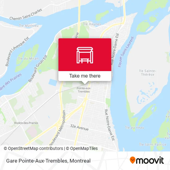 Gare Pointe-Aux-Trembles map