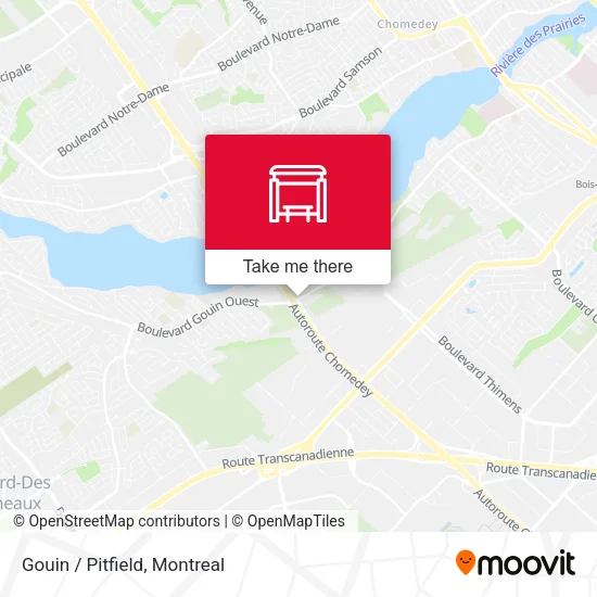Gouin / Pitfield map