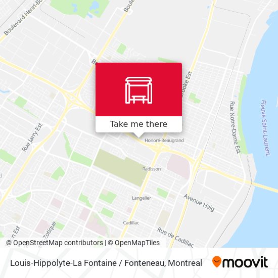 Louis-Hippolyte-La Fontaine / Fonteneau map