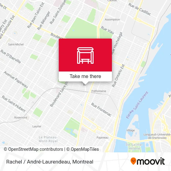Rachel / André-Laurendeau map
