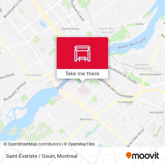 Saint-Évariste / Gouin map