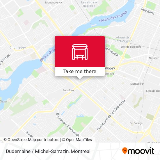 Dudemaine / Michel-Sarrazin map