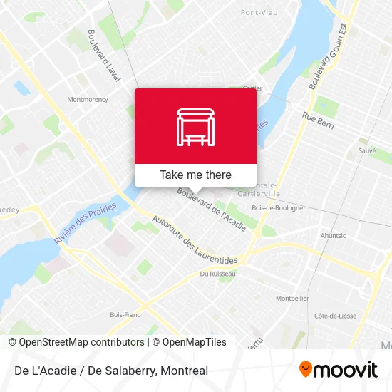 De L'Acadie / De Salaberry map