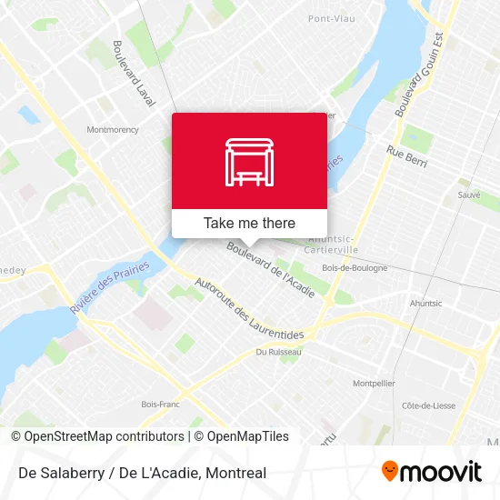 De Salaberry / De L'Acadie map