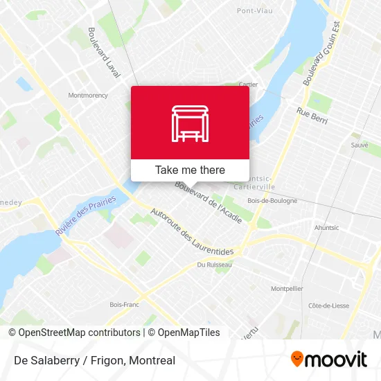 De Salaberry / Frigon map