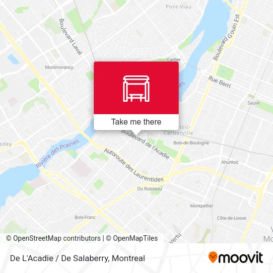 De L'Acadie / De Salaberry map