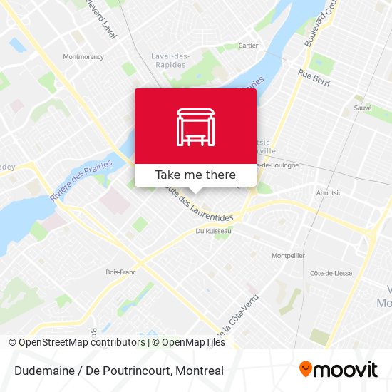 Dudemaine / De Poutrincourt map