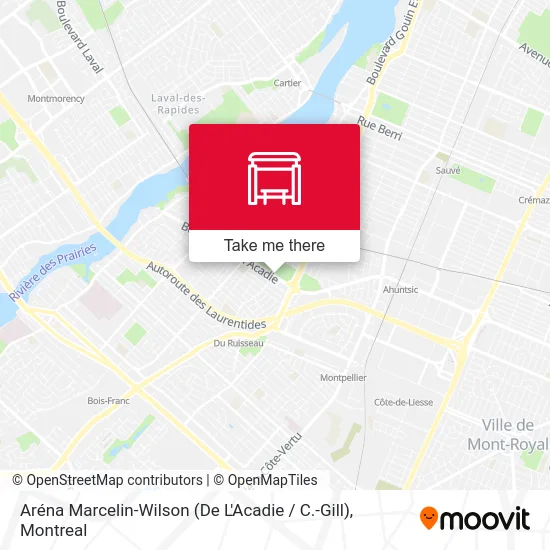 Aréna Marcelin-Wilson (De L'Acadie / C.-Gill) map