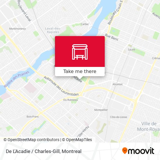 De L'Acadie / Charles-Gill map