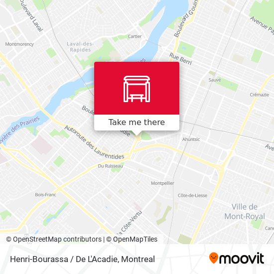 Henri-Bourassa / De L'Acadie map