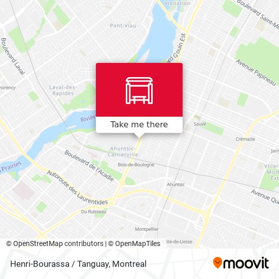 Henri-Bourassa / Tanguay map