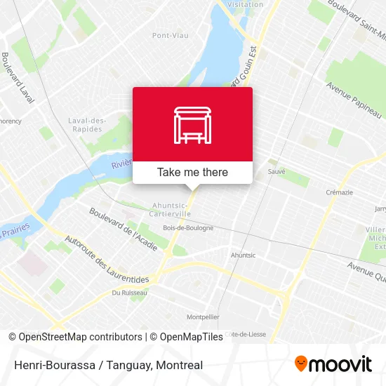 Henri-Bourassa / Tanguay map