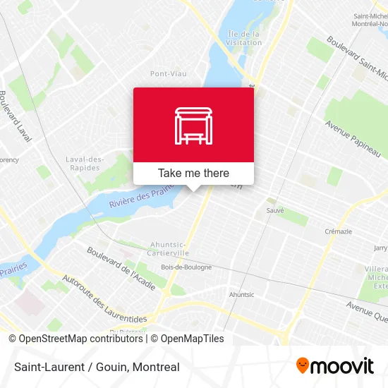 Saint-Laurent / Gouin map