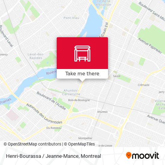 Henri-Bourassa / Jeanne-Mance map