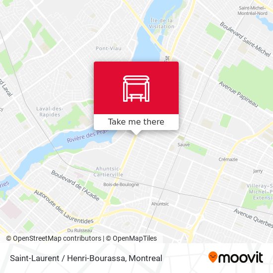 Saint-Laurent / Henri-Bourassa map