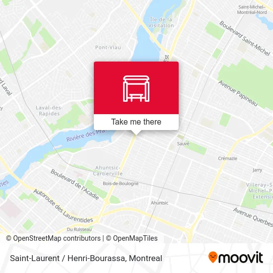 Saint-Laurent / Henri-Bourassa map