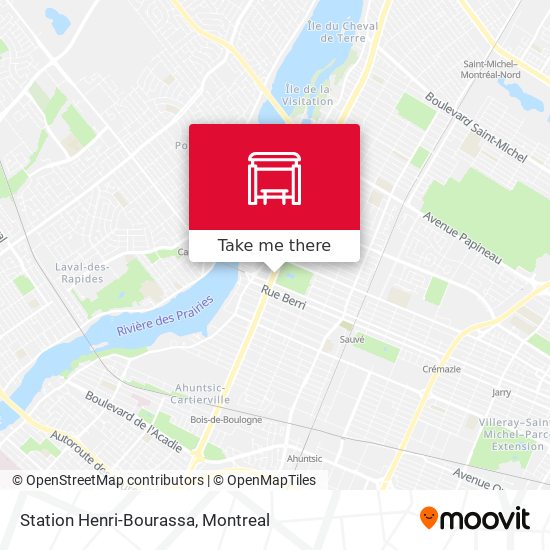 Station Henri-Bourassa map